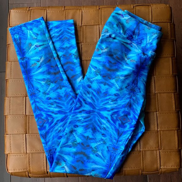 Track & Field Blue Athletic Workout Leggings NWOT - Picture 6 of 7